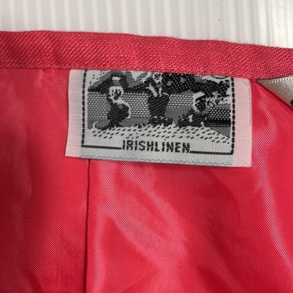 Nikki Valenti Irish linen floral embroidered palazzo pants women size 14 - Picture 8 of 11